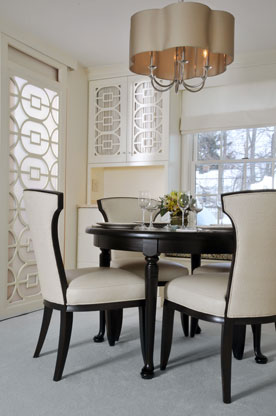 Williamsville, NY - Dining Room with Custom Cabinetry